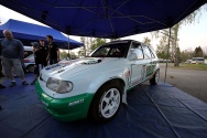 Rallye Český Krumlov: Čtvrteční odpoledne na Výstavišti v Českých Budějovicích
